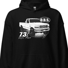 7.3 Powerstroke Hoodie, Power Stroke Sweatshirt, Mens OBS Diesel Truck