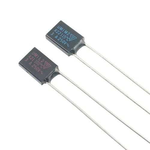 5Pcs ELCUT UMI Thermal Fuse X21 X22 TF 102C 115C 3A 250V Temperature Switches