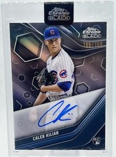 Caleb Kilian 2023 Auto Topps Chrome Black Refractor /150 Autograph Cubs ⚾️🐻