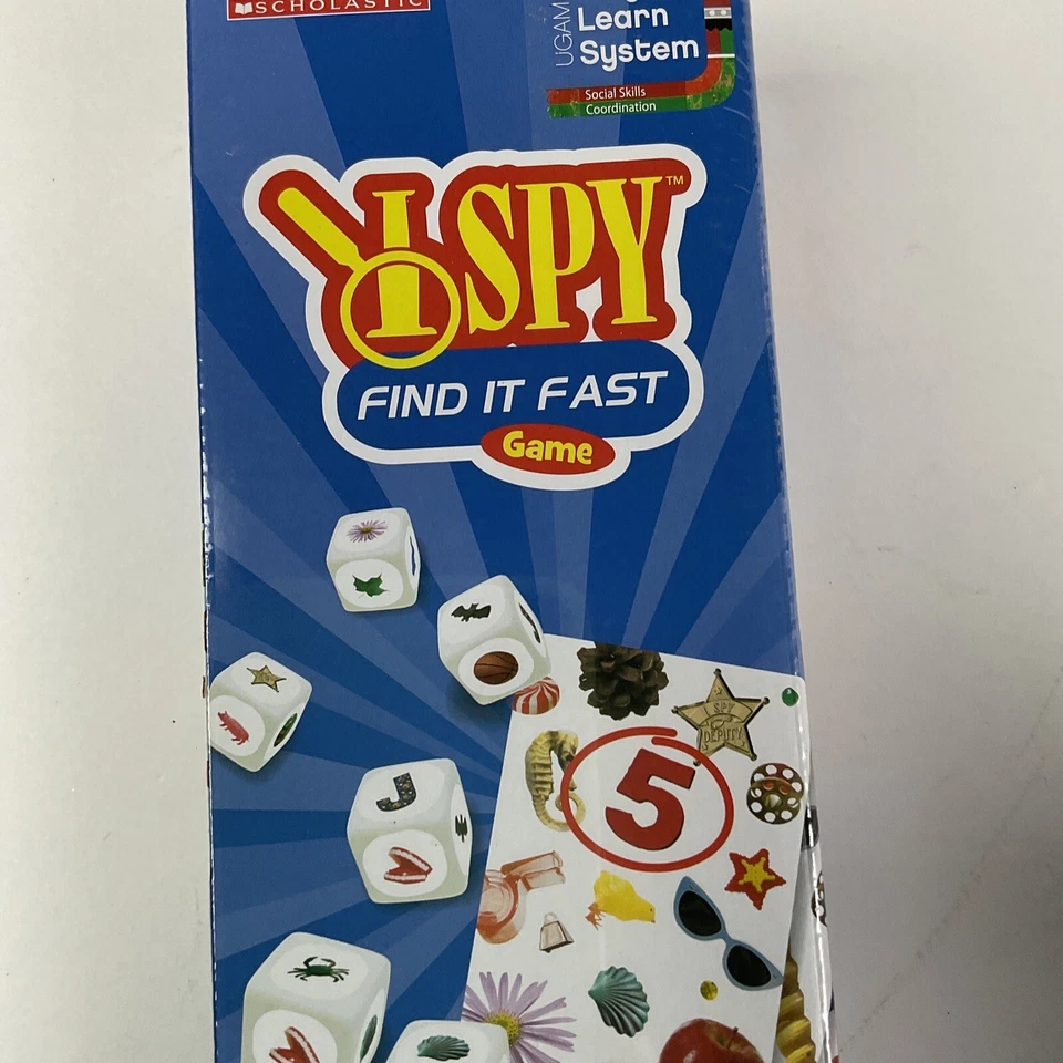 I Spy Find It Fast - Matching Dice Card Game (Briarpatch, 2015) 6+ 2-4Players - Image 2 of 4