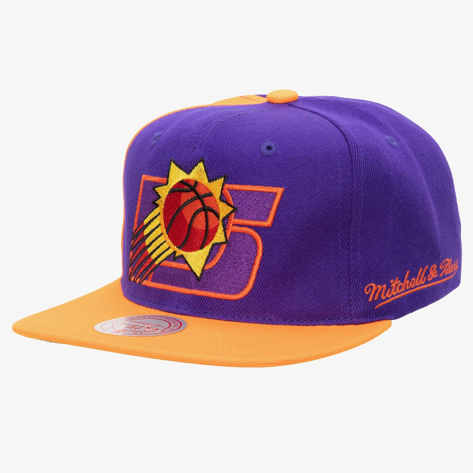 МУЖСКАЯ КЕПКА MITCHELL - NESS NBA REAR SCRIPT DEADSTOCK SNAPBACK HWC SUNS - ФИОЛЕТОВО-ОРАНЖЕВАЯ 4890₽