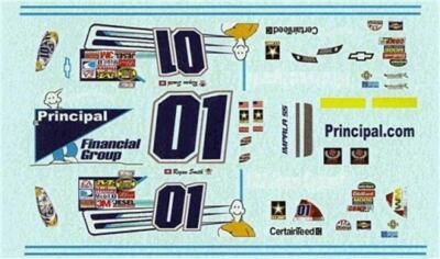 #01 Principal COT 2007-Regan Smith Nascar decal