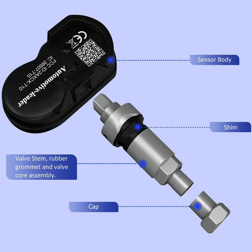 4X TPMS Tire Pressure Sensor 42607-30060 Fits For Lexus Scion Toyota PMV-C010 - Image 3 of 3