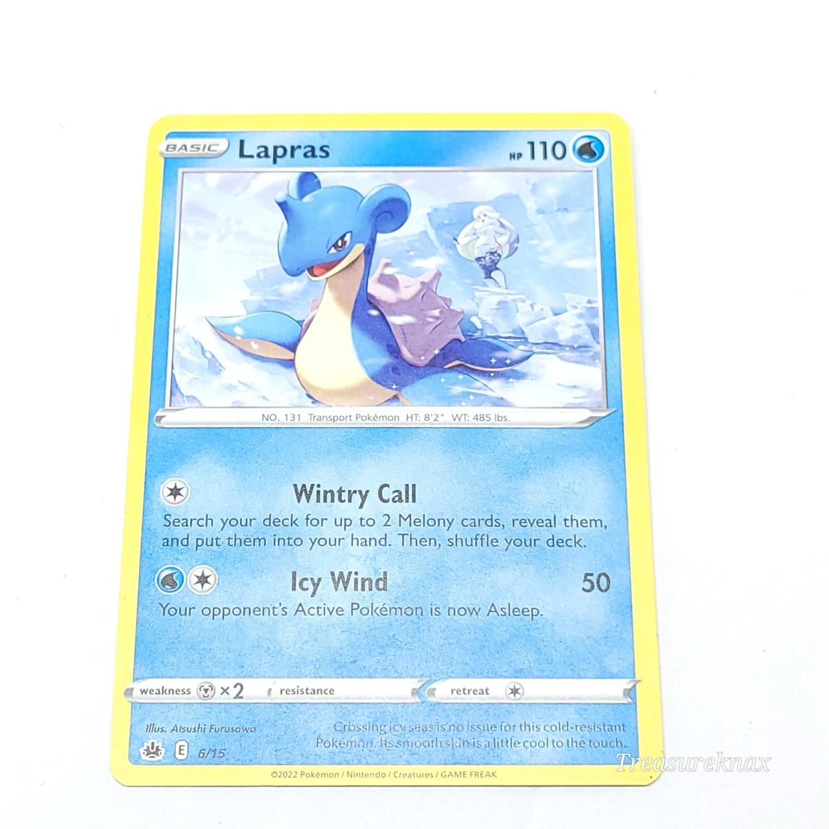 2022 lapras pokemon card McDonalds Pokemon 2022 Lapras 6/15 Card Non Holo