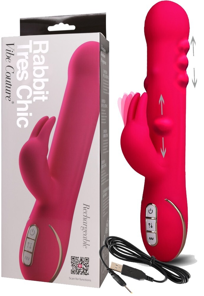 Vibrator Sexspielzeug Klitoris Stimulation Bunny 7 Funktionen wasserdicht USB