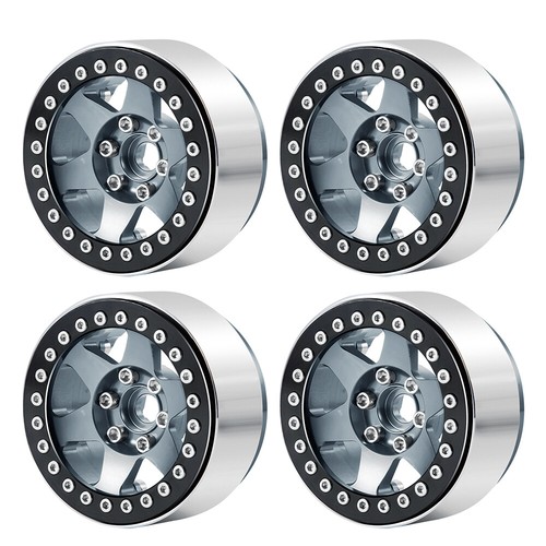 4X/set 2.2" Alloy Beadlock Wheel Rims Wheel Hub for 1:10 RC Crawler Axial SCX10 - Picture 13 of 14