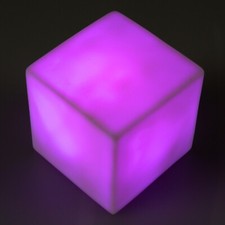 2er Set LED Lampe Würfel Farbwechsel 6 cm Stimmungslicht Dekoleuchte Batterie