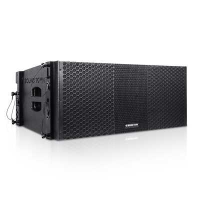 OPEN BOX:Sound Town Power Dual 10'' 1100W Line Array Speaker  ZETHUS-210BPW-R