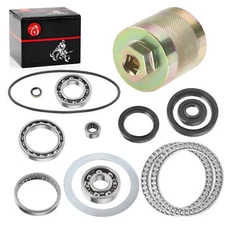 Front Differential Bearing Seals W/Pinion Nut Tool for Kawasaki Brute Force 750