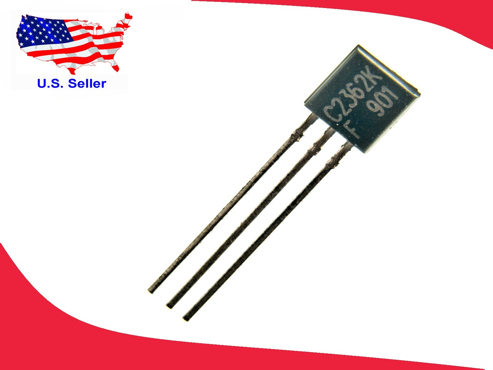5 Transistors 2SC2362 / C2362 K SI-N - NPN 200V 0.5A 25W TO-92 - Neufs, Parfaits Pour L'électronique