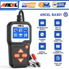 Ancel Ba301 6v 12v Automotive Battery Load Tester Cranking Analyzer 100-2000 Cca Ancel Ba301 6v 12v Automotive Battery Load Tester Cranking Analyzer 100-2000 Cca