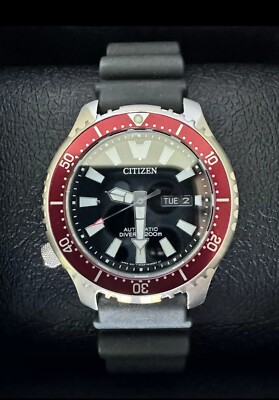 Citizen Promaster Day-Date Red Bezel 44mm Automatic Dive Watch NY0156-04E