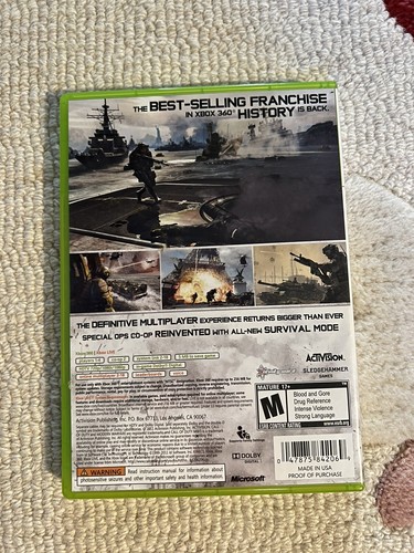 Call of Duty: Modern Warfare 3 (Xbox 360, 2011) With Case & Manual - Picture 2 of 4