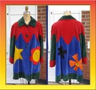 RARE Vintage MOSCHINO Cheap & Chic Whimsical Velvet Coat Applique flowers FUN! — photo 2