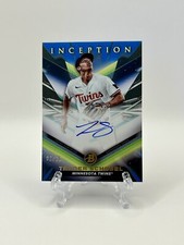 2023 Bowman Inception Tanner Schobel BPA-TS Blue Foil 03/99 Minnesota Twins