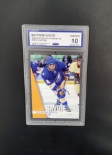 Graded Gem 💎 Mint 10 2020 Star  rookie MATTHEW SAVOIE matt Sabres