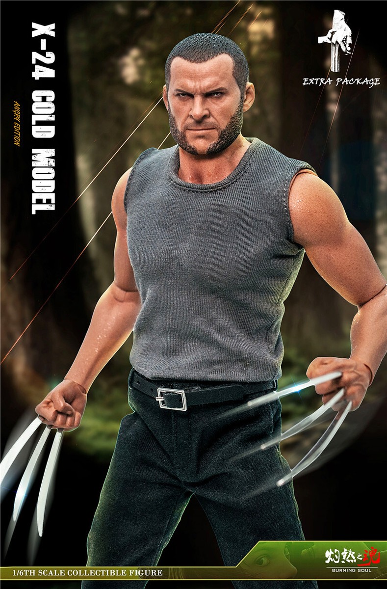 Burning Soul X-Men Sabretooth Victor Creed X24 1/6 Action Figure