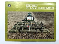John Deere Vintage Color Brochure Seedbed Tillage Cultivator Equipment 70s 80s