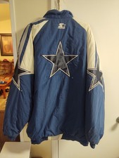 RARE 90's Vintage Men's XXL Starter NFL Dallas Cowboys Pro Line Jacket Mint Con.