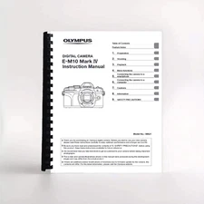 Olympus E-M10 Mark IV Digital Camera INSTRUCTION MANUAL