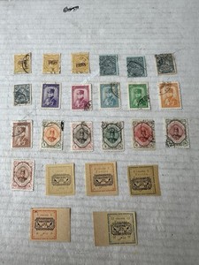Middle East  Lot Of 24 Used Group Of Old Vintage Collection Of Stamps