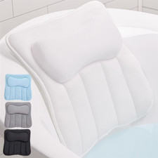 GORILLA GRIP Bath Pillow for Tub with Powerful Suction Cups, Headrest Pillows fo