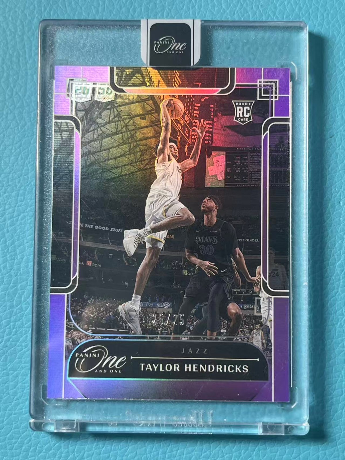 Taylor Hendricks 2023-24 Panini One And One 25/25 Purple RC Utah Jazz #128