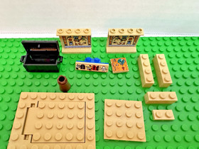 LEGO 5938  Misc Lot Adventurers Desert 1x4x3 Hieroglyph Oasis Ambush