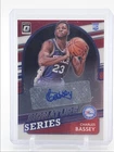 CHARLES BASSEY 2021-22 DONRUSS OPTIC ROOKIE SERIES 76ERS RC AUTO Q4697