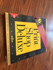 THE PRINT SHOP DELUXE for MAC 3.5" Disk/CD  Manuals by Broderbund - KX2