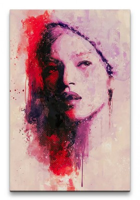 60x90cm Kate Porträt Abstrakt Kunst Topmodel Traumfrau Schönheit Leinwandbild