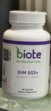 Biote DIM SGS + Hormone + Detox 60 Capsules Dietary Supplement Exp 03/26