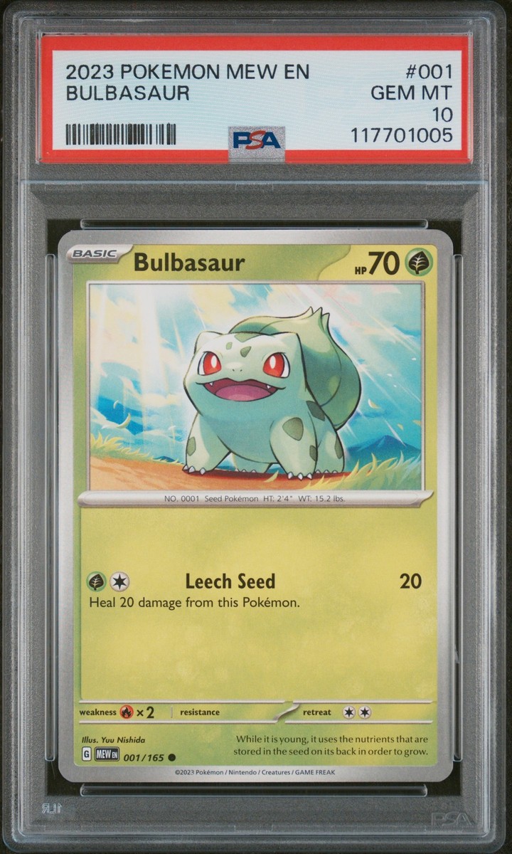 2023 POKEMON MEW EN-151 #001 BULBASAUR PSA 10 | eBay