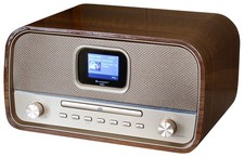 Soundmaster DAB970BR1 Home-Audio-Minisystem DAB+, FM 30 W Bluetooth  Gold, Holz