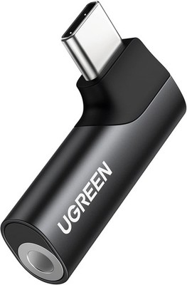 UGREEN USB C auf 3,5mm Klinke 90 Grad Winkel Adapter auf Klinke, Aux Kopfhörer