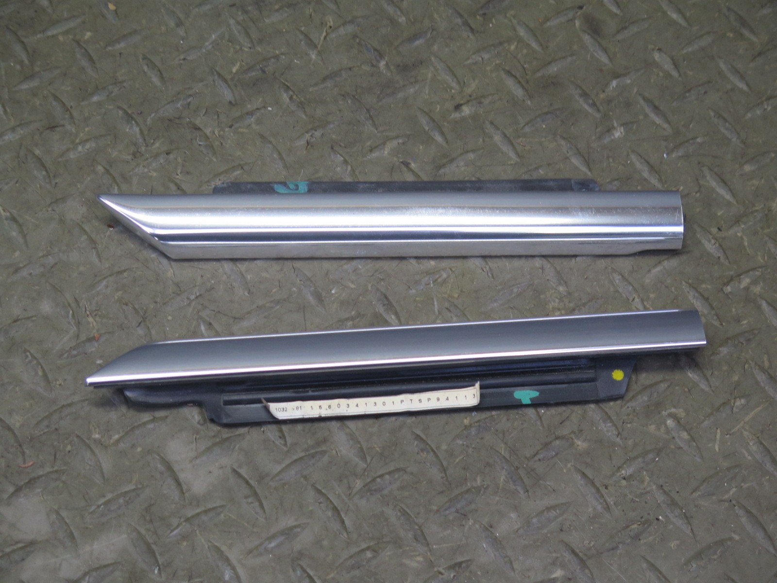 14-20 MASERATI GHIBLI M157 FRONT LEFT & RIGHT SIDE DOOR WINDOW BELT MOLDING SET
