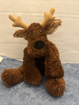 RARE VINTAGE CHRISTMAS PLUSH DOLL FIGURE HALLMARK RODNEY REINDEER WITH BELLS