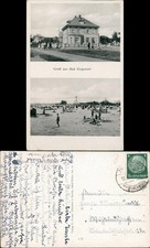 Postcard Ziegenort Trzebież Straße u. Strand, Pommern b. Pölitz 1939