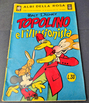 Mickey Mouse and the Illusionist 151 Year 1957 Walt Disney Rose ALBIS