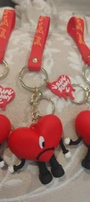 Bad Bunny Un Verano Sin Ti 3D Heart keychain With Charm Happy Mother’s Day