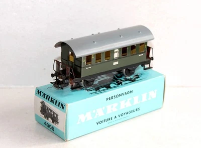 MARKLIN HO 4000 VOITURE VOYAGEUR 2e CLASSE BOITE A TONNERRE WAGON LOCAL PROVINCE - Photo 1/4