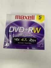 DVD + RW Maxell 5 Pack Factory Sealed (BRAND NEW)