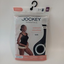 Jockey Essentials Underarm Smoothing Smoothing Tank 2XL 20/18W-20W Black NEW