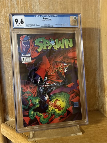 SPAWN #1~CGC 9.6 WHITE PAGES NM+~1ST AL SIMMONS~5/92~IMAGE COMICS