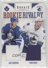2011 Panini Rookie Anthology Rivalry Materials Yann Sauve Jake Gardiner #58 0p9p