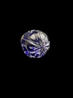Faberge Wine Stopper, Cobalt Cut to Clear with Gold-Colored Accents w/ box — photo 4