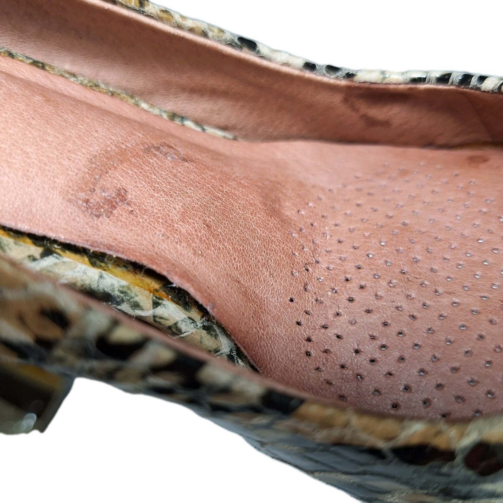 Corso Como Python Snake Print Pumps Boho Retro Ch… - image 8