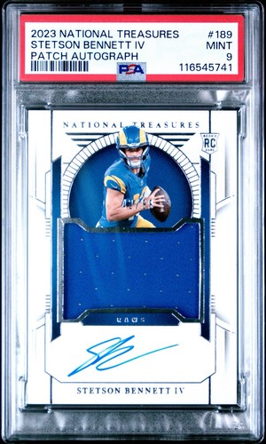 Stetson Bennett IV 2023 Panini National Treasures #189 Rookie Patch Auto RPA /99