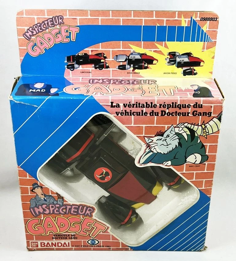 Inspecteur Gadget - Popy Bandai - la MADmobile, Véhicule du Docteur Gang (avec b - Photo 3/4