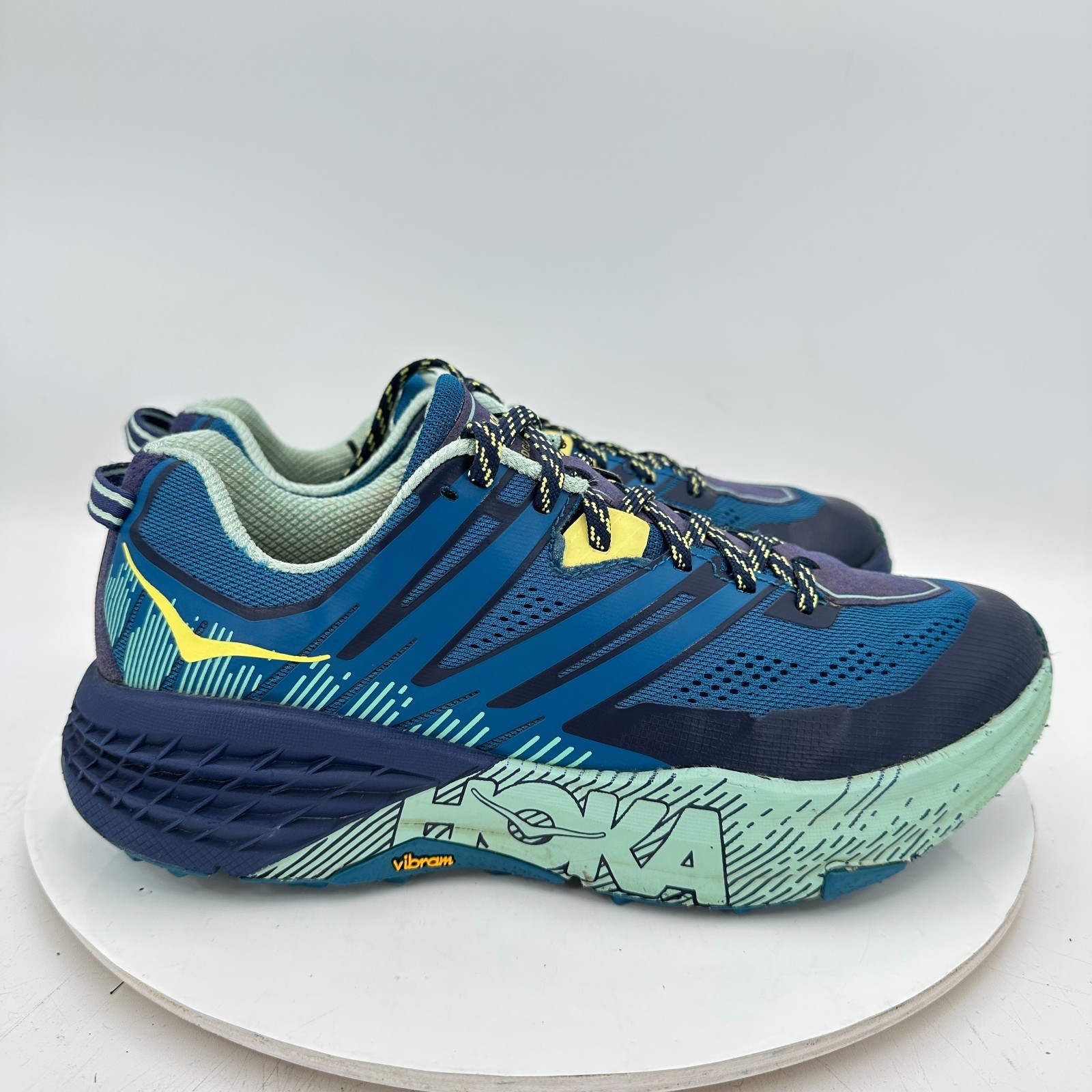 Hoka One One Speedgoat 3 Women Size 9.5 1099734 SMLB Seaport Medieval Blue Shoes thumbnail 4